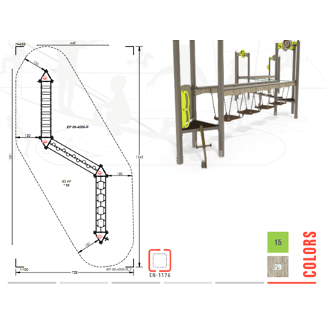 Kinderspielplatzelement 'MBG-1055/EP 06-4005-R29'