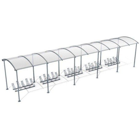 Fahrradüberdachung 'Zorza 25_1050cm'