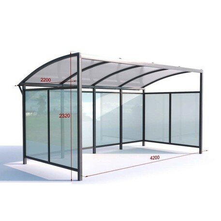 Fahrradüberdachung 'Perla 10_420cm'