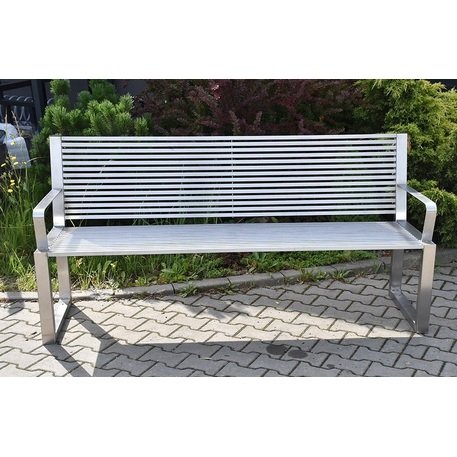 Metallbank mit Rückenlehne 'BDS_SM_VI-190cm'