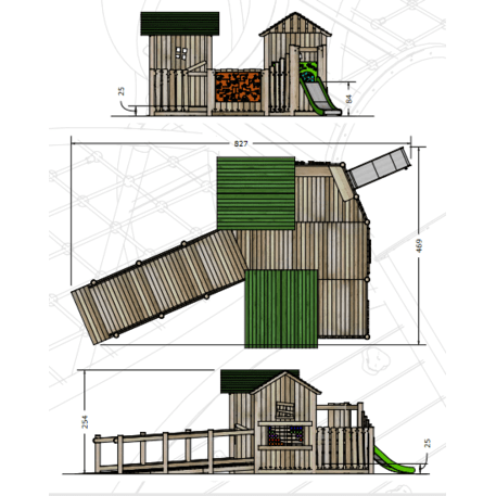 Kinderspielplatz-Komplex 'Robinia_MBG-5003/XR55_3'