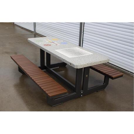 Picknick Bank / Tisch-Kombination, Premium-Linie '190x148xH/72cm / BS-251'