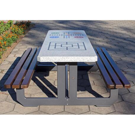 Picknick Bank / Tisch-Kombination, Premium-Linie '190x148xH/72cm / BS-251'