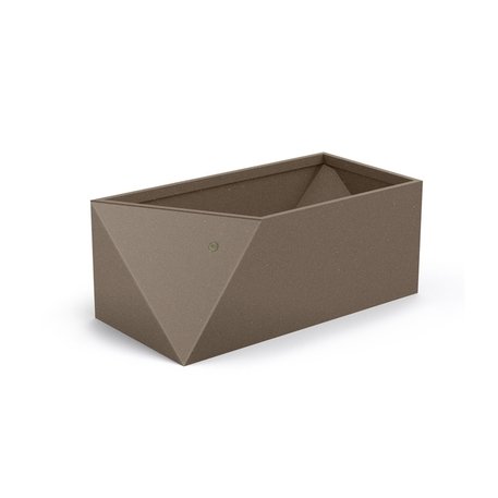 Pflanzkübel aus Edelstahl '100x50xH/40,5cm / MS-312'