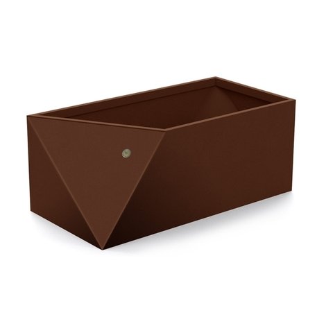 Pflanzkübel aus Edelstahl '100x50xH/40,5cm / MS-312'
