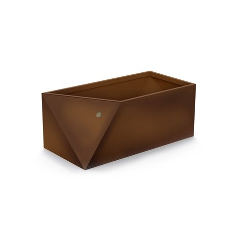 Pflanzkübel aus Edelstahl '100x50xH/40,5cm / MS-312'