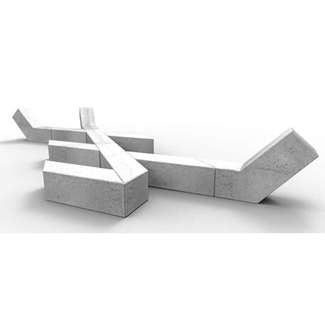 Parkbänke aus Beton 'STF/21-04-26MDL'