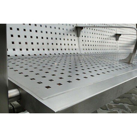 Metallbank mit Rückenlehne 'BDS_AZL_I-3-185cm'