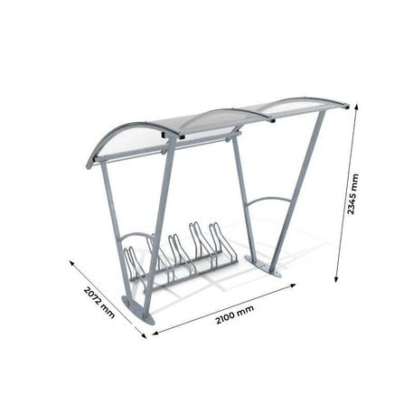 Fahrradüberdachung 'Swita 5_210cm'