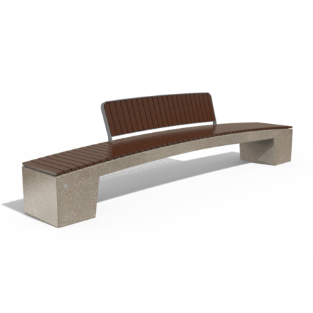 Parkbänke aus Beton '330x59,4xH/86cm / BS-340'