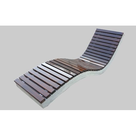 Liegestuhl aus Beton 'STF/LK03/MDL'
