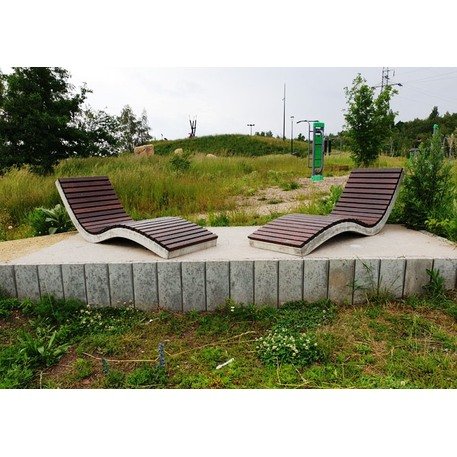 Liegestuhl aus Beton 'STF/LK03/MDL'