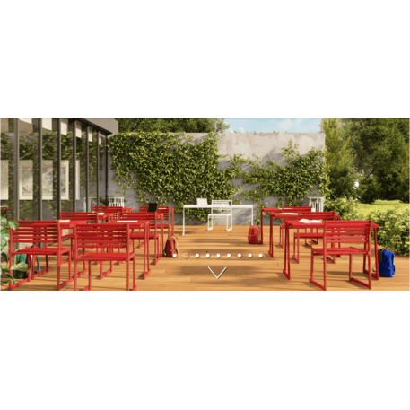 Metalltisch für Cafés und Terrassen 'Cortina_60x72,4cm'