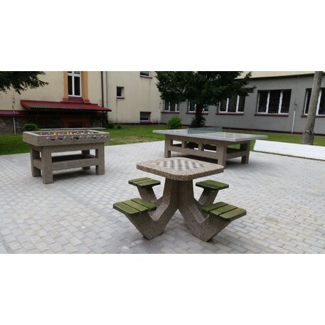 Concrete chess table and chairs 4 pcs. 'BDS/SG017/MDL'
