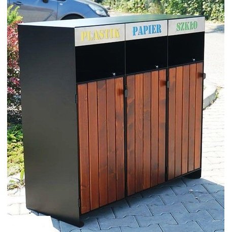 Abfallbehälter zum sortieren 'Ajaks I 3x80L'