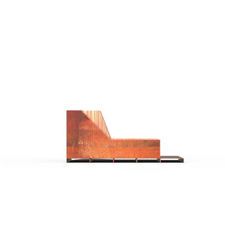 Liegestühle aus Metall und Holz 'STF/23-04-04_02/MDL'