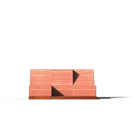 Liegestühle aus Metall und Holz 'STF/23-04-04_02/MDL'