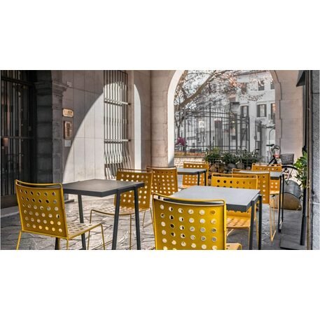 Metalltisch für Cafés und Terrassen 'Cortina_60x60cm'