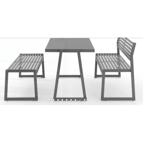 Metalltisch für Cafés und Terrassen 'Cortina_60x60cm'
