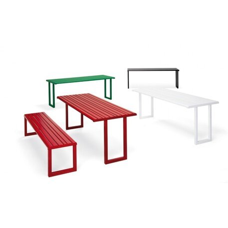 Metall-Picknicktisch mit Bänken 'VENTIQUATTRORE.H24/Picnic_E'