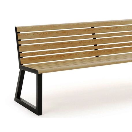 Metal bench 'VENTIQUATTRORE.H24/Bench_200cm'
