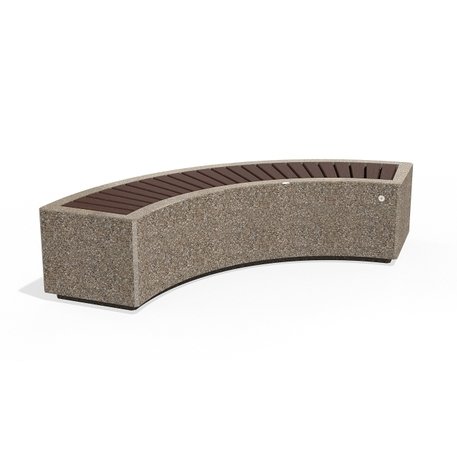 Modulare Betonparkbank '210x78x45cm / BS-268-V'
