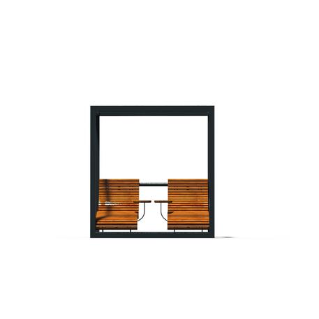 Liegestühle aus Metall und Holz 'STF/26-04-20/MDL'