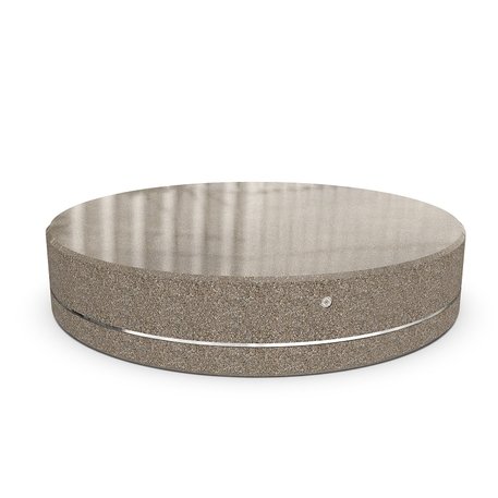 Runder Betontisch und Stuhlset, Premium-Linie 'Ø230xH/45cm / BS-339/112'