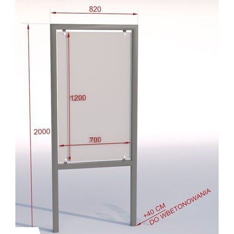 Informationsstand 'Varna_82x200/70x120cm'