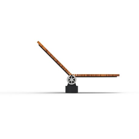 Liegestühle aus Metall und Holz 'STF/27-04-06/MDL'
