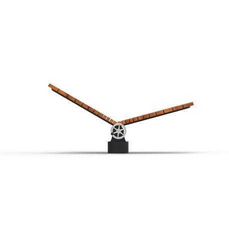 Liegestühle aus Metall und Holz 'STF/27-04-06/MDL'