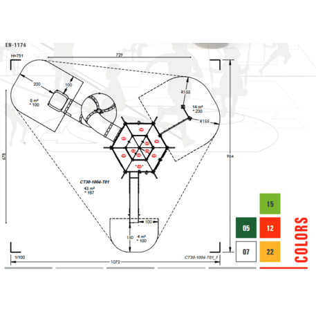 Kinderspielplatzelement 'MBG-1030/CT 30-1004-T01'