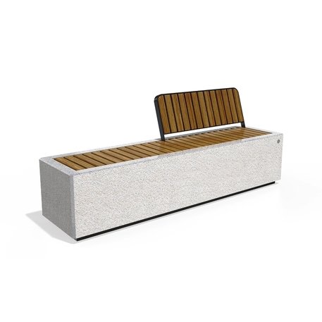 Concrete outdoor bench '200x54x81cm / BS-268-C'