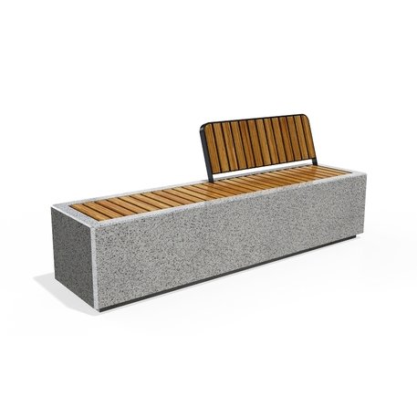 Concrete outdoor bench '200x54x81cm / BS-268-C'