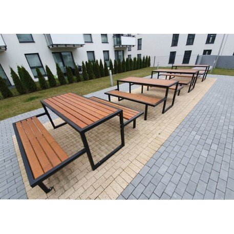 Metal Picnic Table and Bench Set 'Picnic_1'