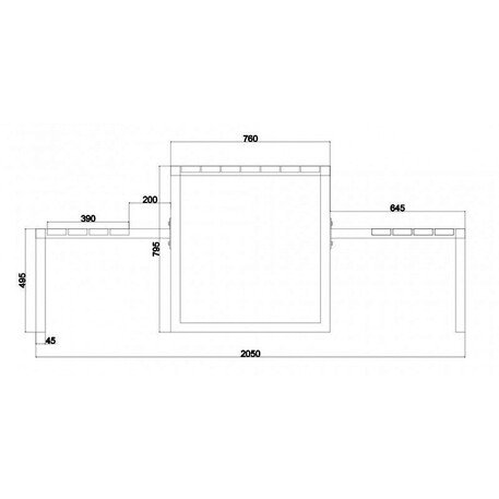 Metal Picnic Table and Bench Set 'Picnic_1'