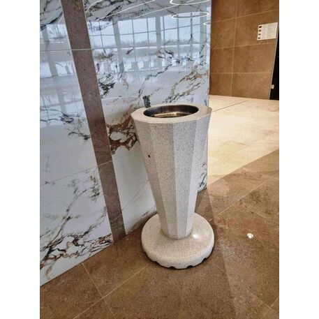 Drinking water fountain made of concrete 'Ø50xH/90cm / BS-256'