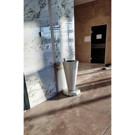 Drinking water fountain made of concrete 'Ø50xH/90cm / BS-256'