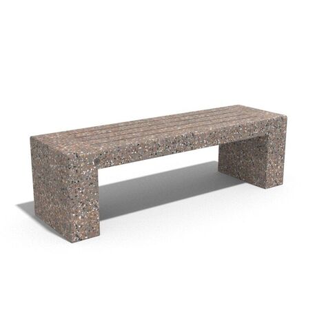 Betonbank für den Außenbereich mit Granitsplitt '150x45x45cm / BS-211'