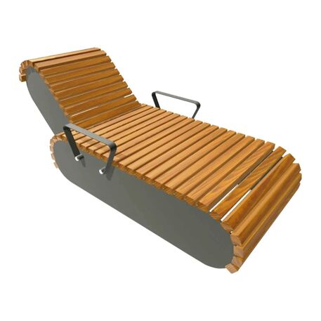 Metal deck chair 'STF/L10/MDL'