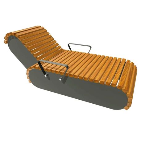 Metal deck chair 'STF/L10/MDL'