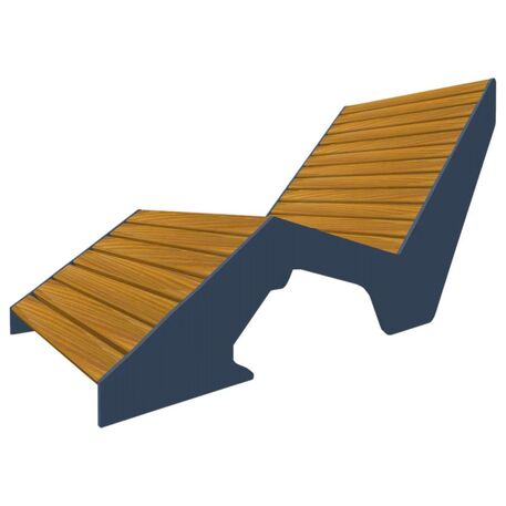 Metal deck chair 'STF/L8/MDL'