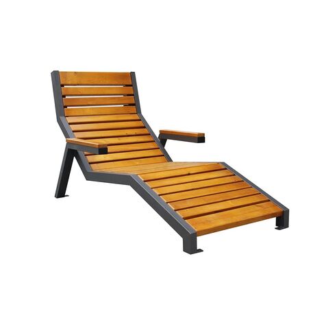 Metal deck chair 'STF/ML1/MDL'