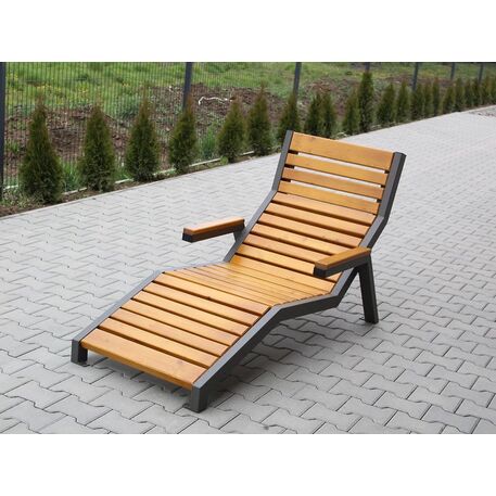 Metal deck chair 'STF/ML1/MDL'