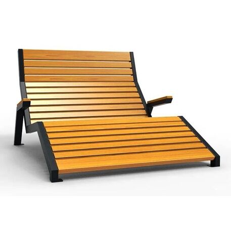 Metal deck chair 'STF/ML2/MDL'