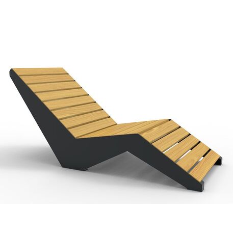 Metal deck chair 'STF/ML3/MDL'