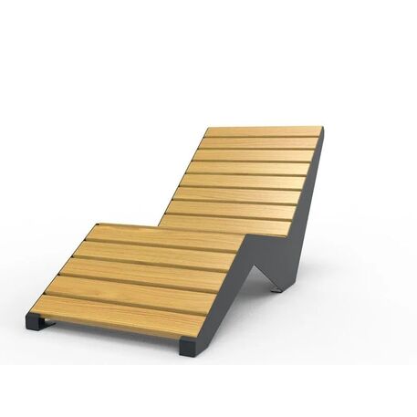Metal deck chair 'STF/ML3/MDL'