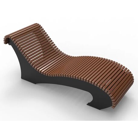 Metal deck chair 'STF/ML4/MDL'