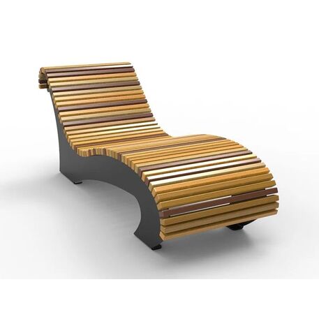 Metal deck chair 'STF/ML4/MDL'