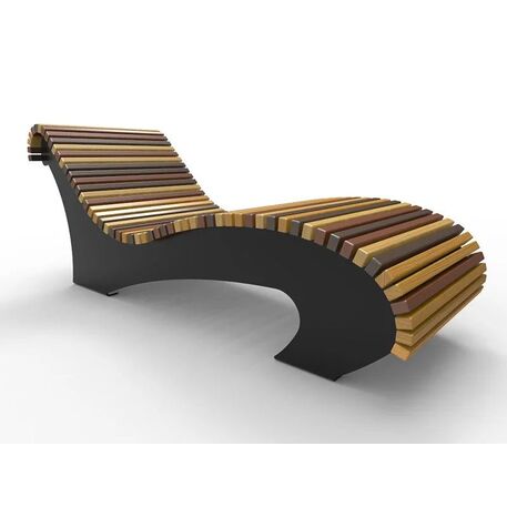 Metal deck chair 'STF/ML4/MDL'
